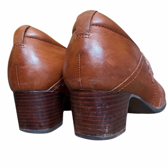Clarks Artisan Rosalyn Nicole Comfort Heel Shoes Brown Cushioned Womens Size 9 - Picture 9 of 16